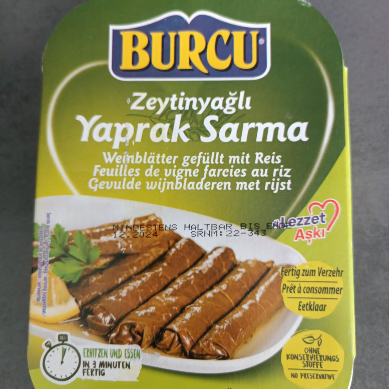 Fotografie - Zeytinyağlı Yaprak Sarma Burcu