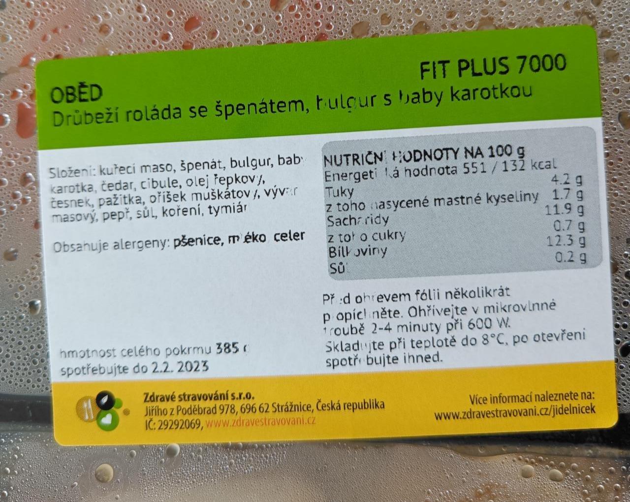 Fotografie - Drůbeží roláda se špenátem, bulgur s baby karotkou Zdravé stravování