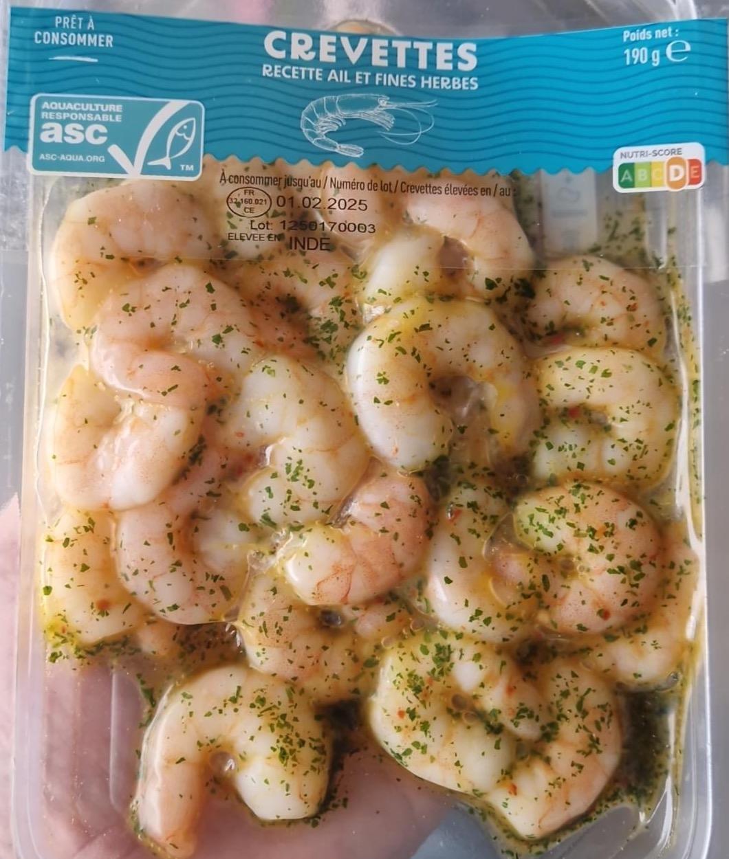 Fotografie - Crevettes recette ail et fines herbes