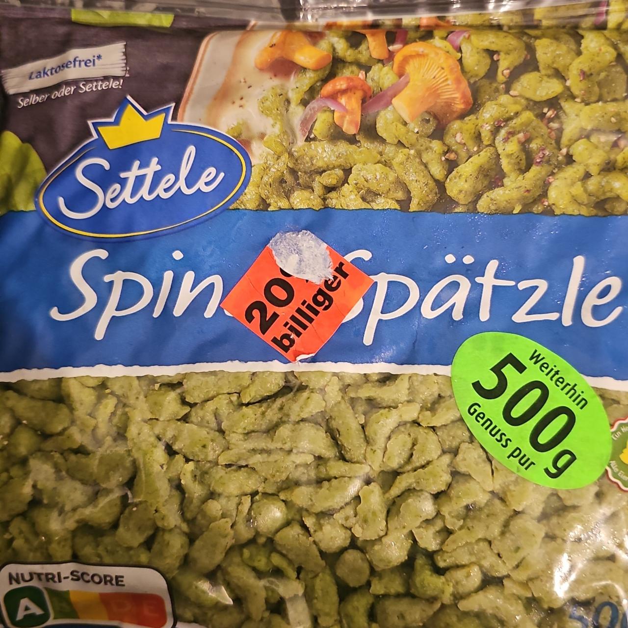 Fotografie - Spinat spätzle Settele