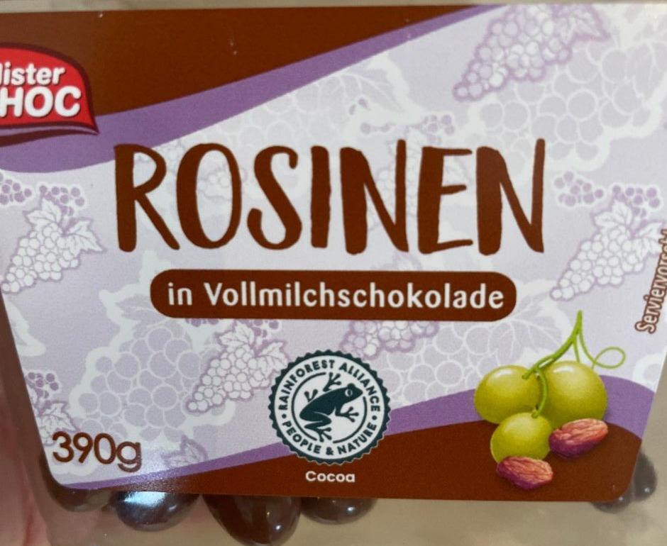 Fotografie - Rosinen in Vollmilchschokolade