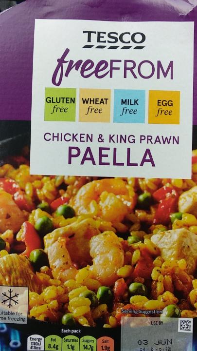 Fotografie - Chicken & King Prawn Paella Tesco free from