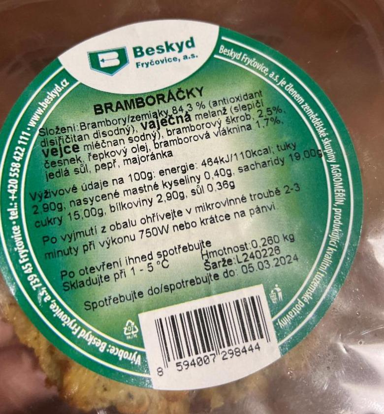 Fotografie - Bramboráčky Beskyd Fryčovice