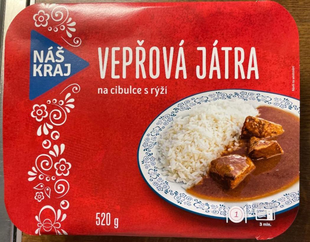 Fotografie - Vepřová játra na cibulce s rýží Náš kraj