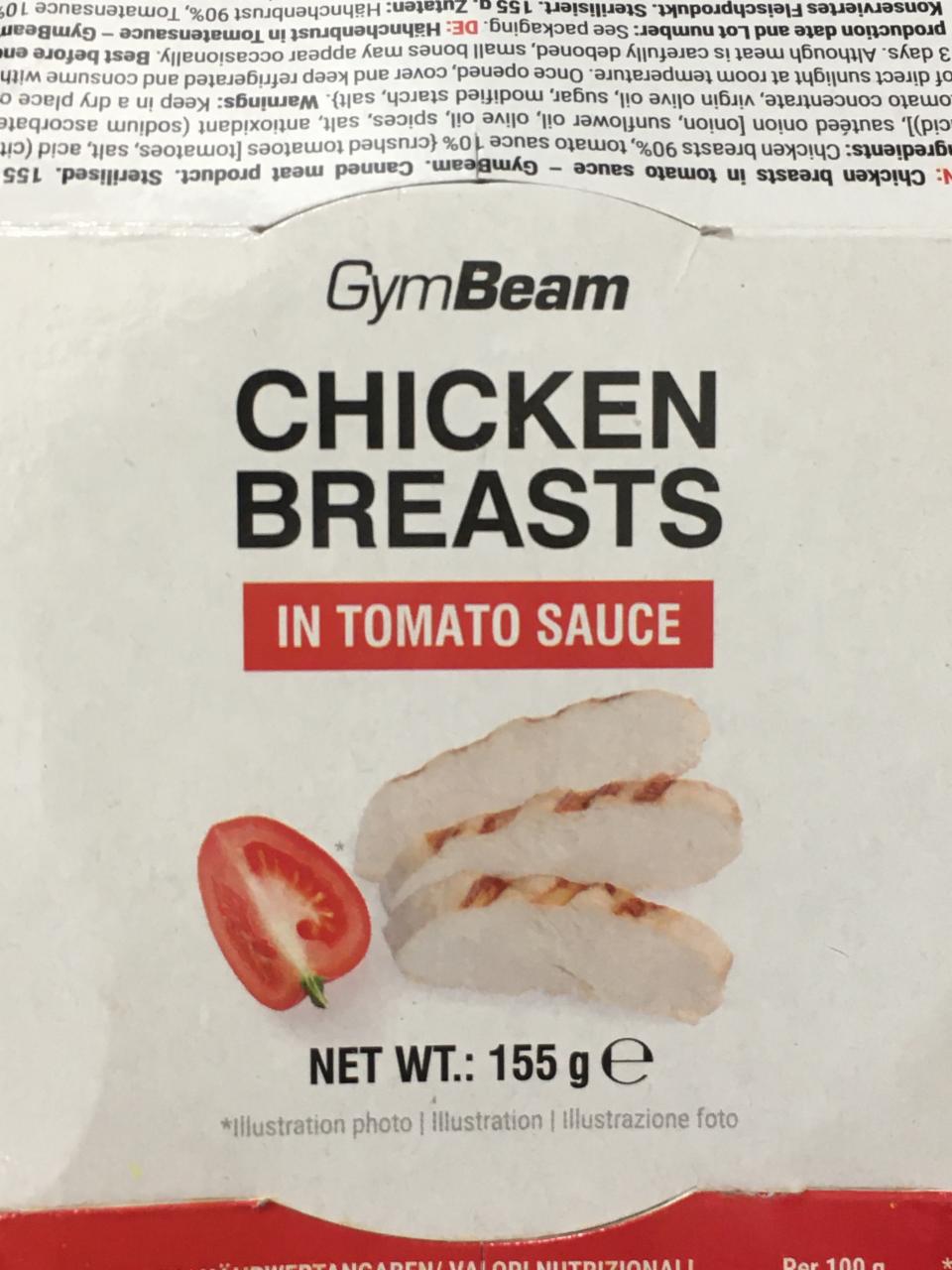 Fotografie - Chicken breasts in tomato sauce GymBeam